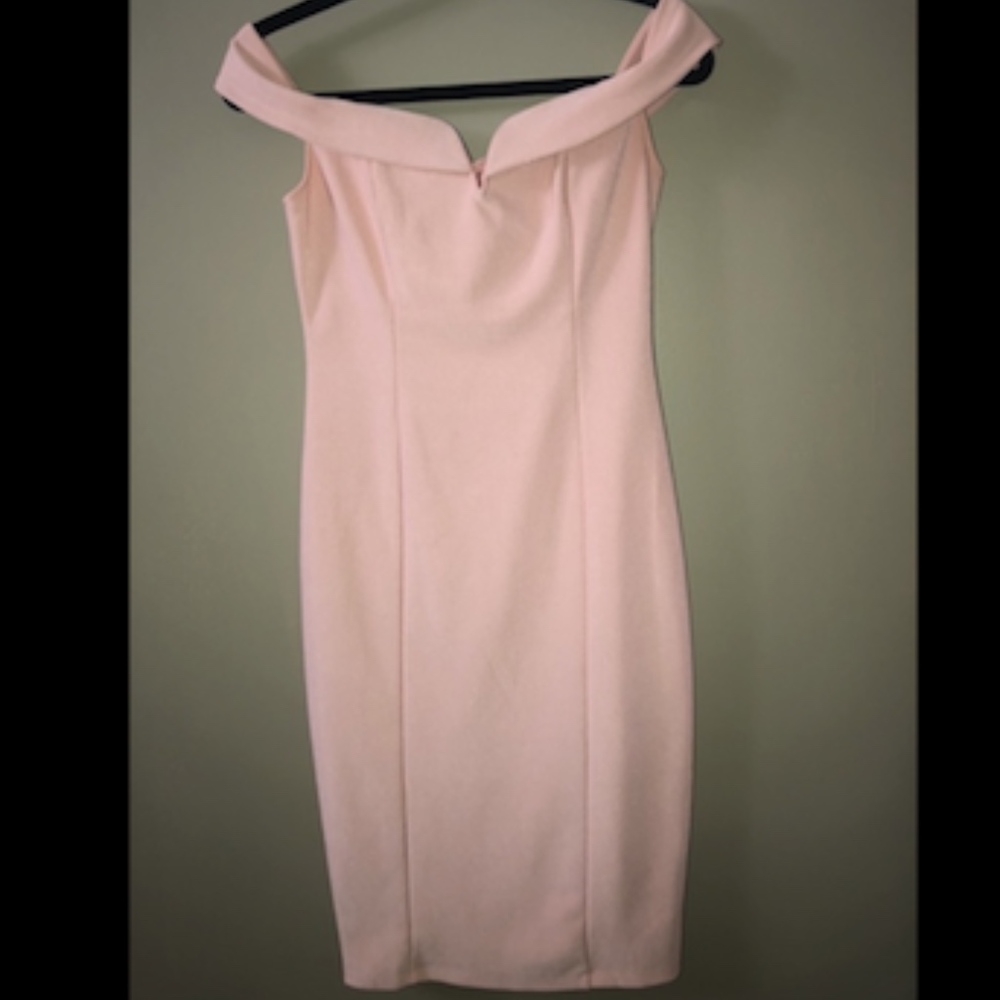 Mustard Seed Off-the-Shoulder Pink Dress